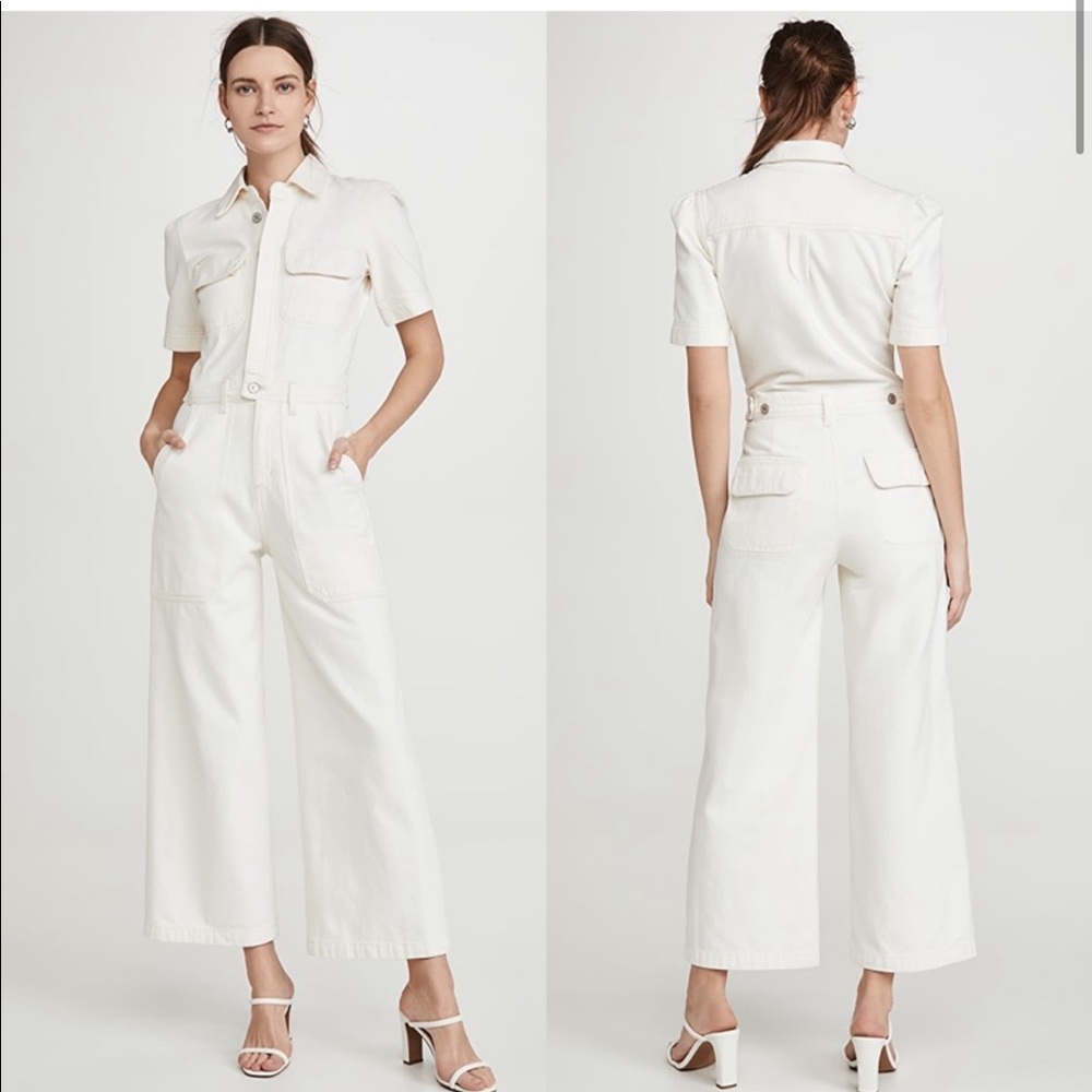 Citizens of Humanity Miki White Denim Jumpsuit